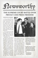 Newsworthy: The Supreme Court Battle Over Privacy and Press Freedom 0804797102 Book Cover