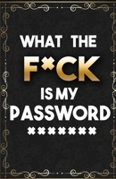 What The F*ck Is My Password: Password Book 5.5"x 8.5". Alphabetical password organizer logbook: sparkles background cover internet address, phone book and password log book 1672817927 Book Cover