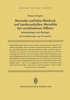 Normaler Und Hoher Blutdruck Und Kardiovaskulare Mortalitat Bei Verschiedenen Volkern: Epidemiologie Und Atiologie 3642491421 Book Cover