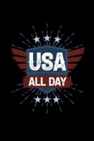 USA All Day: 120 Pages, Soft Matte Cover, 6 x 9 1078202788 Book Cover