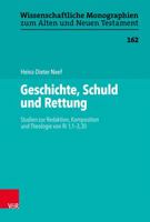 Geschichte, Schuld Und Rettung: Studien Zur Redaktion, Komposition Und Theologie Von Ri 1,1-3,30 378873521X Book Cover