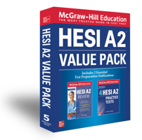 McGraw-Hill Education HESI A2 Value Pack 1260117421 Book Cover