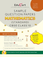 CBSE Sample Question Papers Class 10 Mathematics (Standard) For February 2020 Exam 9387806456 Book Cover