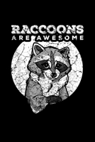 Raccoons are awesome: Funny Raccoon Trash Panda Animal Gift Journal/Notebook Blank Lined Ruled 6X9 100 Pages 1691106984 Book Cover