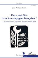 Des mai 68" dans les campagnes françaises ?": Les contestations paysannes dans les années 1968 (Historiques) (French Edition) 2343131511 Book Cover