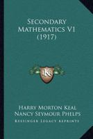 Secondary Mathematics V1 1164884247 Book Cover