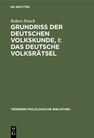 Das Deutsche Volksr�tsel: Aus: Grundri� Der Deutschen Volkskunde 3111208753 Book Cover