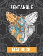 Zentangle Malbuch: Entspannendes Kreatives Tiermalbuch Für Erwachsene B0863TWZF7 Book Cover