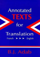 Annotated Texts for Translation (French-English) 1853592056 Book Cover