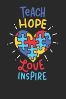 Notebook: Autism Awareness Teacher Dot Grid 6x9 120 Pages 1699196885 Book Cover