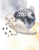 2020 Artist Productivity Planner with Production Log and water color Barn Owl Cover 170621376X Book Cover