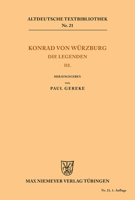 Die Legenden III 3110484005 Book Cover