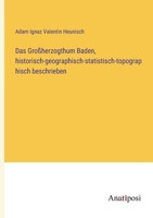 Das Großherzogthum Baden, historisch-geographisch-statistisch-topographisch beschrieben 3382029987 Book Cover