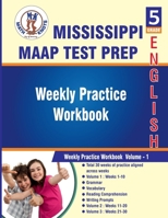 Mississippi(MAAP) : 5th Grade ELA Test Prep : Weekly Practice Work Book , Volume 1: ( Weeks : 1 - 10 ) (Mississippi State Test Prep by Math-Knots) B0CFZMHCJY Book Cover