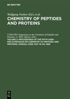 Chemistry of Peptides and Proteins: v. 3 3110106132 Book Cover