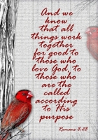 Romans 8:28: Red Bird Bible Verse Journal 1653525002 Book Cover