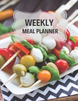 Weekly Meal Planner: 55 Week Meal Planner, Recipe, (112 Pages, Blank, 8.5 x 11) 1675372594 Book Cover