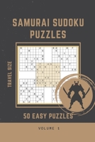 Samurai Sudoku Puzzle: 50 Easy Samurai Sudoku Puzzle Travel Size 6 X 9 book B08LNJLBRX Book Cover