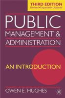 Public management and administration: An introduction 0333961889 Book Cover