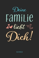 Deine Familie liebt Dich! Notizbuch: A5 Softcover mit 110 Seiten Dot Grid Punktraster, Inhaltsverzeichnis, Seitenzahlen I Eine Liebeserkl�rung f�r Eltern, V�ter, M�tter, S�hne, T�chter und Familien al 1699031371 Book Cover