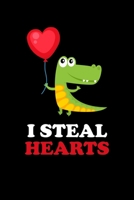 I STEAL HEARTS: Blank Lined Notebook, 6 x 9, 120 White Color Pages, Matte Finish Cover 1694738280 Book Cover