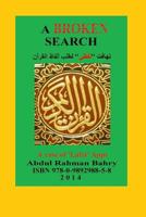 A Broken Search : A Case Study of 'Lafzi' Apps to Search the Qoran Words 098929885X Book Cover