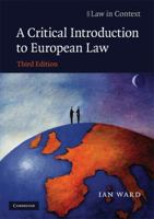 A Critical Introduction to European Law 0521711584 Book Cover