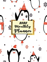 Monthly Planner 2020: Organizer To do List January - December 2020 Calendar Top goal and Focus Schedule Beautiful background Monthly and Weekly ... Penguin Snowflakes (Seamless Tracker Planner) 1691584630 Book Cover