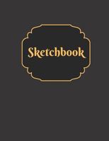 Basics Sketchbook - Classic Black Notebook: Art Drawing Notebook with Framed White Pages 1798670852 Book Cover