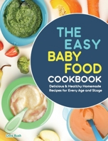 The Easy Baby Food Cookbook: Delicious & Healthy Homemade Recipes for Every Age and Stage 1801666857 Book Cover