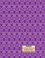 BethBirdBooks 120 Pages Wide Rule Notebook: purple/peach design 1081934514 Book Cover