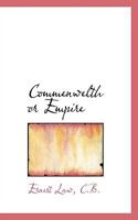 Commonwealth or Empire: Which Should It Be? 0469809345 Book Cover