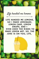 Life handed me lemons, so I made lemonade, lemon cake, lemon drops.: Tips for Your Home 1704951828 Book Cover