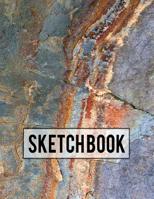 Sketch Book: Natural Slate Stone Design - Large 8.5x11 Drawing Notebook 1077315996 Book Cover