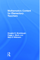 Mathematics Content for Elementary Teachers 0805842470 Book Cover