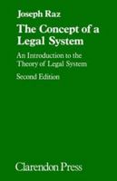 The Concept of a Legal System: An Introduction to the Theory of the Legal System 019825363X Book Cover