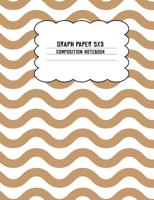 Graph Paper 5x5 Composition Notebook: Tan Beige Wavy Lines 1081252928 Book Cover