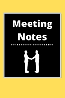 Meeting Notes: Business Notebook for Meetings and Organizer Taking Minutes Record Log Book Action Items & Notes Secretary Logbook Journal 167118792X Book Cover