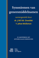 Synoniemen Van Geneesmiddelnamen 9036815002 Book Cover