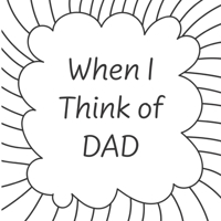 When I think of Dad...: A "Make it Your Own" book B0959RT5K7 Book Cover