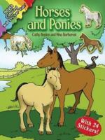Horses and Ponies: Coloring and Sticker Fun: With 24 Stickers! 0486452204 Book Cover