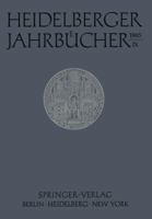 Heidelberger Jahrbucher 3540033238 Book Cover