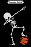 Composition Notebook: Dabbing Skeleton With Basketball Journal/Notebook Blank Lined Ruled 6x9 100 Pages 1702191036 Book Cover