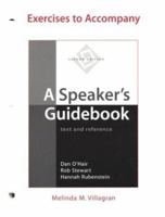 Exercises to Accompany A Speaker's Guidebook: Text and Reference 0312409699 Book Cover