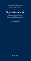 Sigelverzeichnis F�r Die Bibliotheken Der Bundesrepublik Deutschland 3598234708 Book Cover