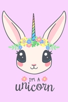 I'm a Unicorn: Dot Graph Paper, 120 Girls Unicorn Notebook Journal Diary Gift Cute Sketchbook Kids Birthday Christmas 1709954728 Book Cover
