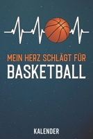 Kalender: 2020 A5 1 Woche 2 Seiten - 110 Seiten - Mein Herz schl�gt f�r Basketball 1655495860 Book Cover
