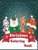 Christmas Coloring Book: Cute Holiday with 50 unique Designs to Color with Santa Claus, Reindeer, Snowman & More - Cute, Beautifull and Best Christmas Gift for KIDS of all ages B08HJ5HJS9 Book Cover