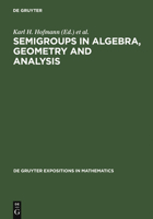 Semigroups in Algebra, Geometry and Analysis 3110143194 Book Cover