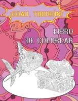 ¡GUAU, tiburón! - Libro de colorear B088LJJ95J Book Cover